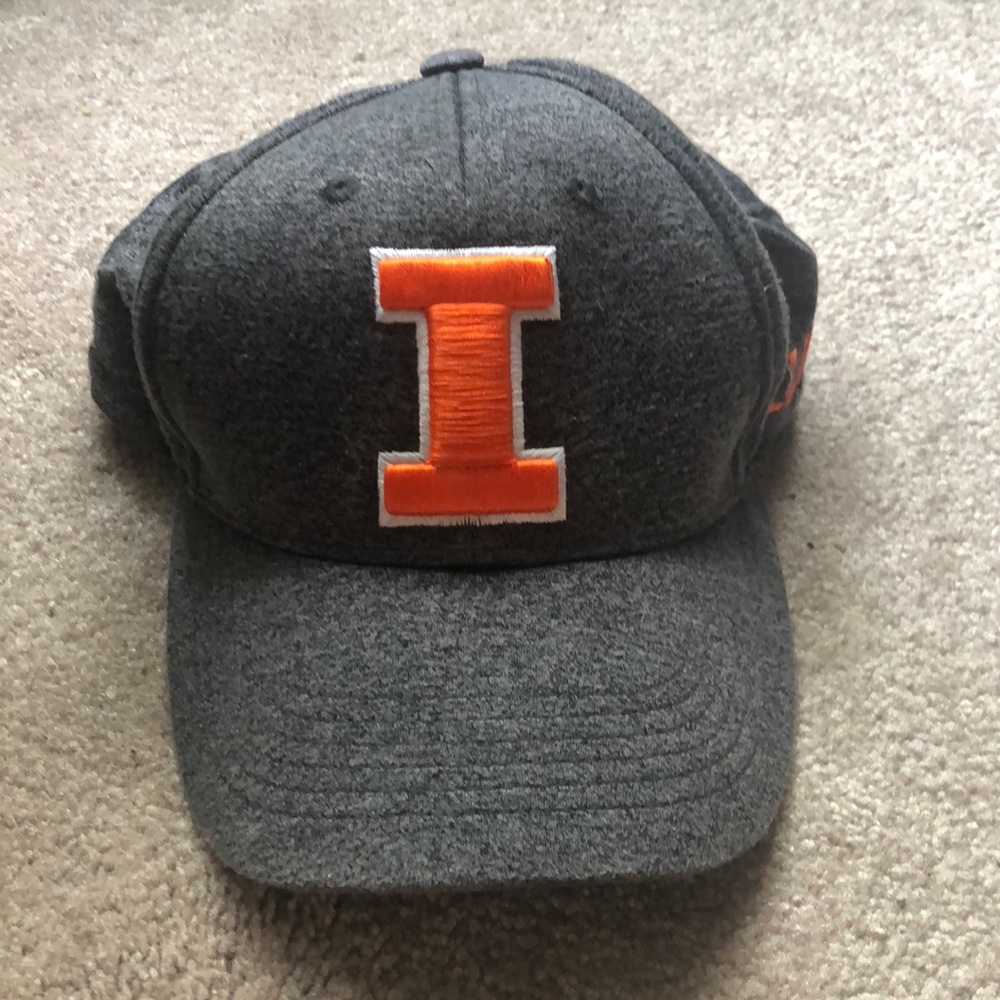 University of Illinois hat, dark grey marl